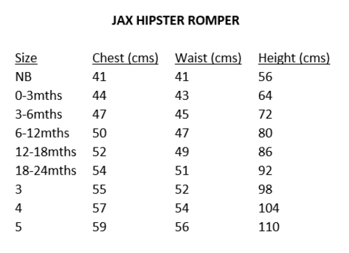 Jax Hipster Romper